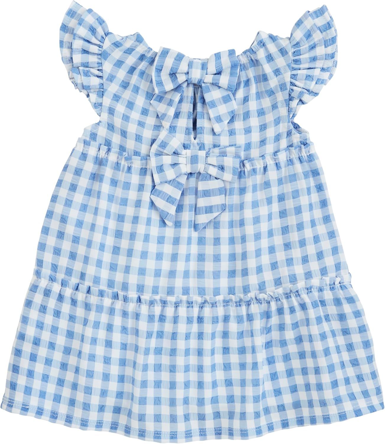 Mud Pie Baby Girls Mini Bardot Dress | Amazon (US)