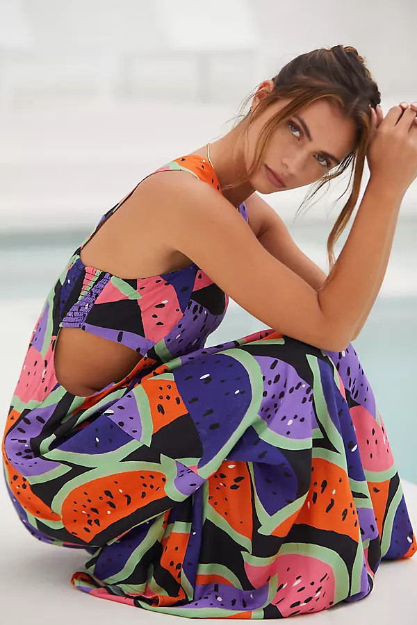 The Piper Bandeau Cutout Maxi Dress | Anthropologie (US)