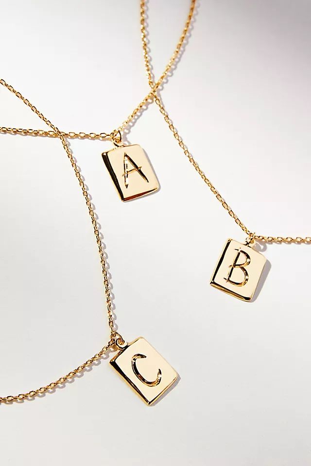 Lady Grey Monogram Necklace | Anthropologie (US)