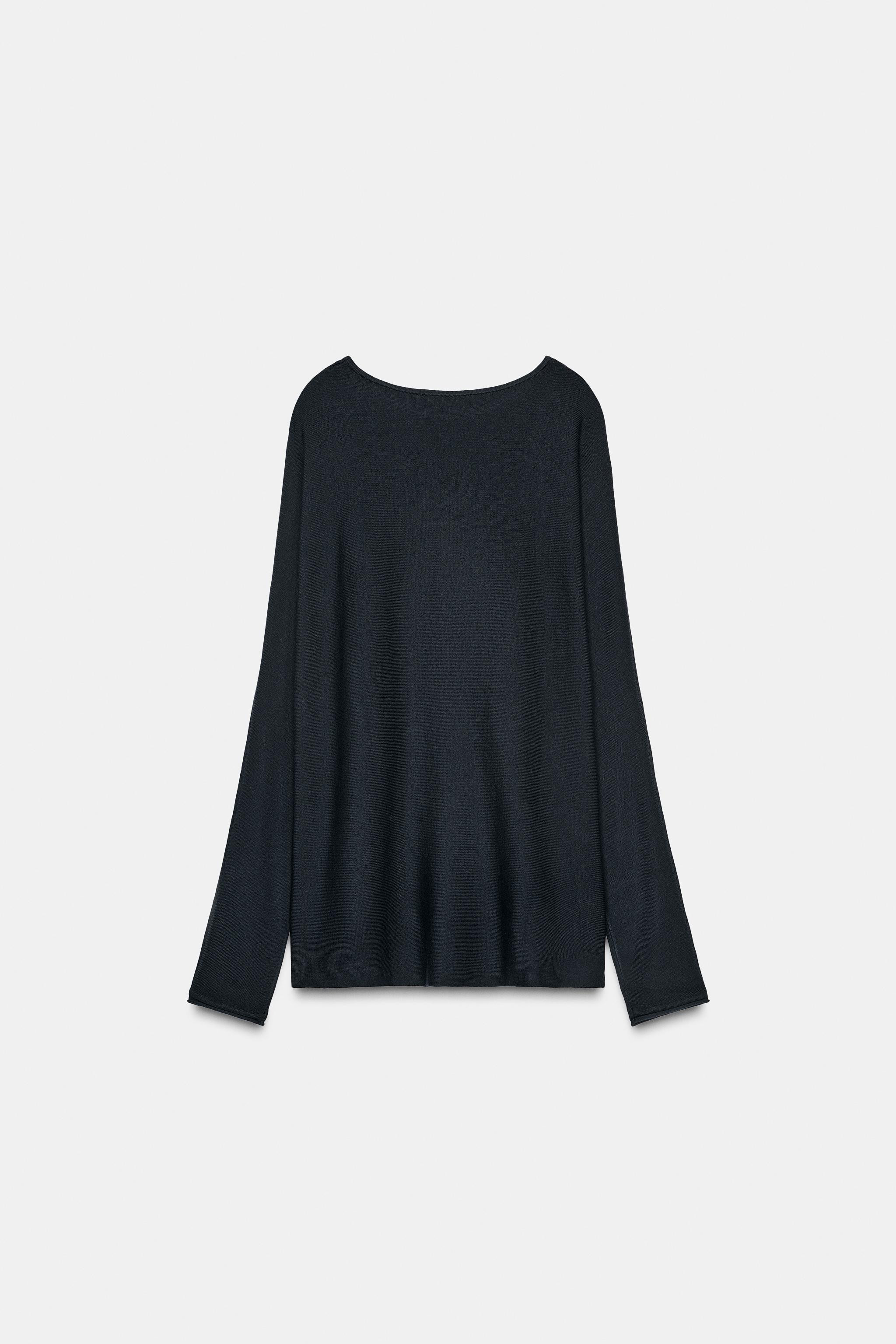 LONG CAPE KNIT SWEATER | Zara US