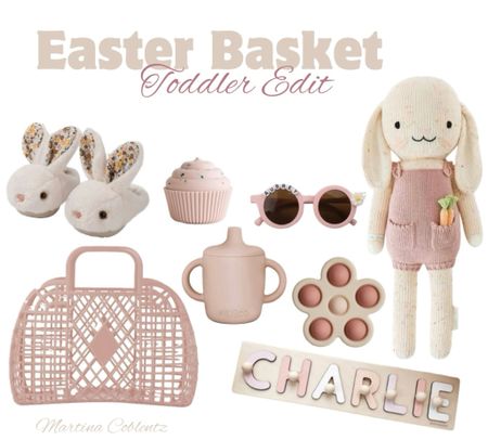 Toddler Easter basket 


•toddler Easter basket •toddler •toddler toy •name puzzle •cuddle and kind •sunglasses •Easter baskets •stuffers •gift ideas •pinks 

#LTKSpringSale #LTKMostLoved #LTKkids