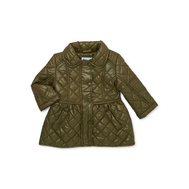 Urban Republic Toddler Girls Quilted Barn Jacket, Sizes 12M-5T | Walmart (US)