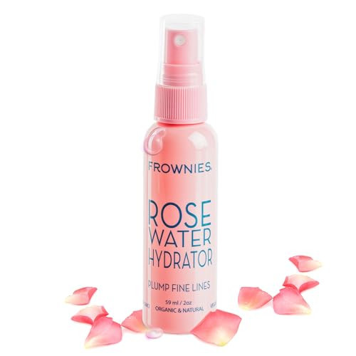 Frownies Rose Water Hydrator Spray - Hydrating Face Mist - Oil Control Toner For Face - Suitable for All Ages And Skin Types, 2oz | Amazon (US)