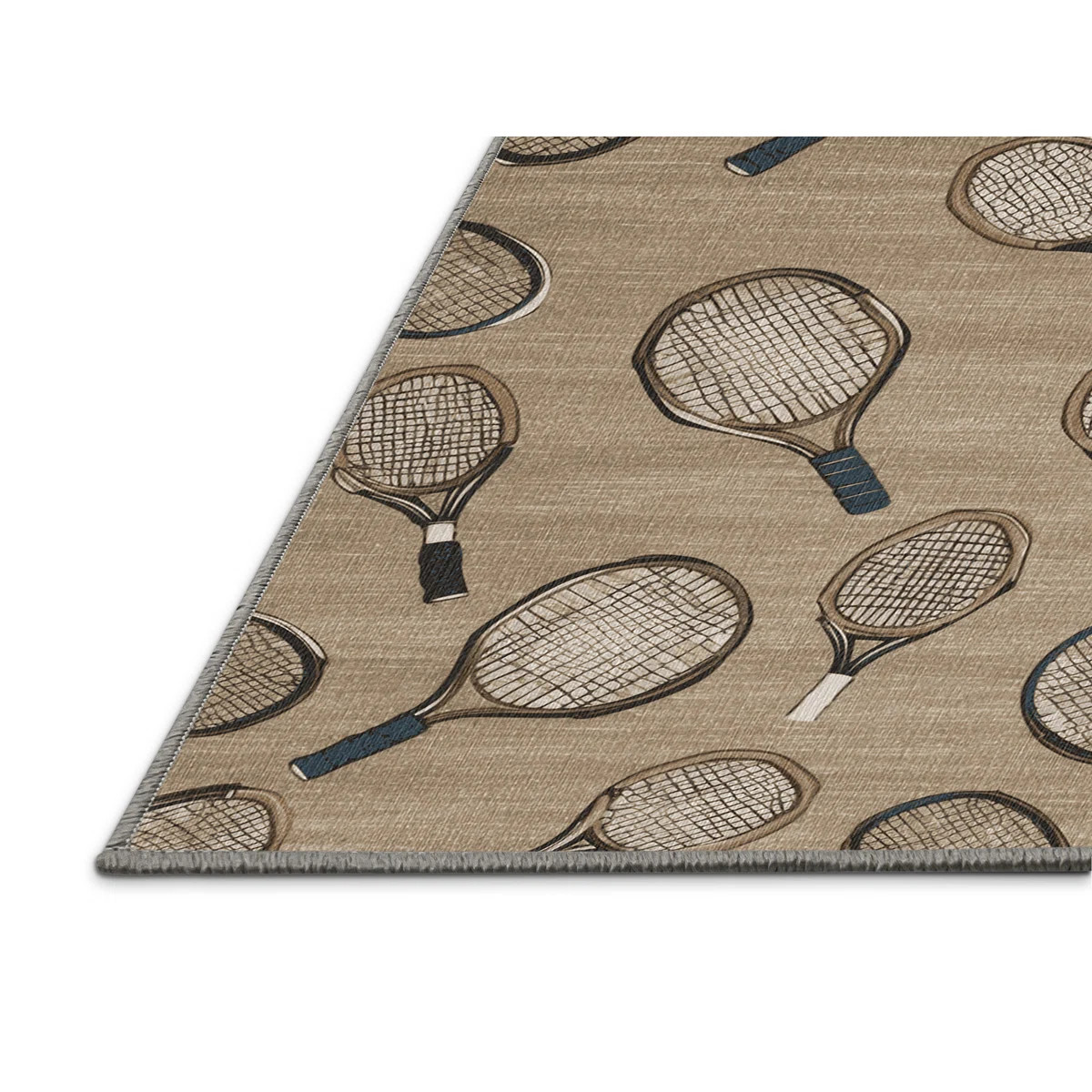 Washable Tennis rackets Sports Area Rug | Wayfair North America