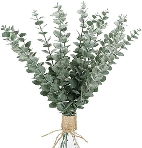 15PCS Artificial Eucalyptus Stems Decoration 15" Tall Faux Eucalyptus Stems Bulk for Wedding Centerp | Amazon (CA)