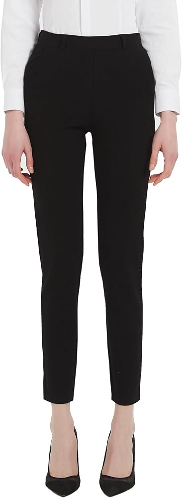 MGWDT Pants for Women's Dress Stretchy Blazer Business Pull On Work Pants | Amazon (US)