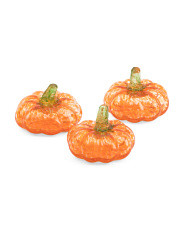Set Of 3 Mini Speckled Glass Pumpkins | Marshalls