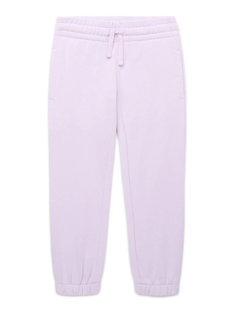 Athletic Works Little and Big Girls Fleece Jogger Sweatpants, Sizes 4-18 & Plus | Walmart (US)