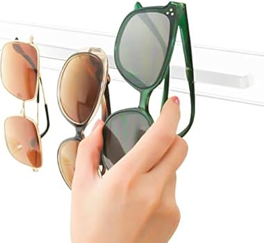 Watpot Sunglasses Organizer Storage Wall Mounted, 3 Pack Acrylic Eyeglasses Holder Hanging Shelve... | Amazon (US)