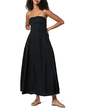 The Drop Women's Carlota Strapless Linen Maxi Dress | Amazon (US)