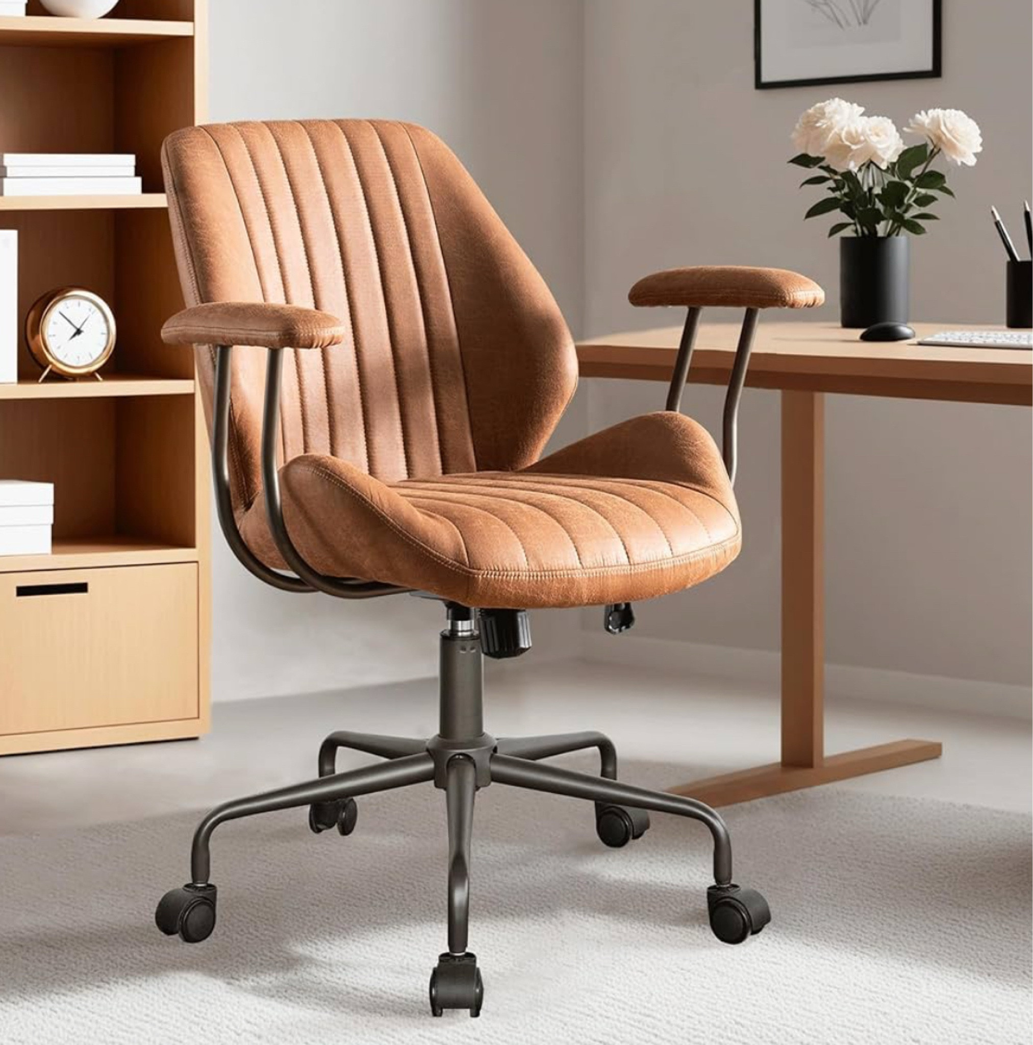 10% off 🎉

ovios Ergonomic Home Office Chair, Mid-Century Modern Leather Chair, Mid Back Swivel Rolling Executive Chair with Armrest Wheels, Comfy Task Computer Desk Chair (Brown, Suede Leather

#LTKHome #LTKSaleAlert
