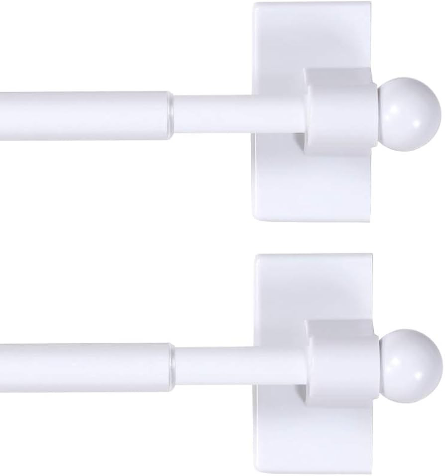 H.VERSAILTEX 2 PACK Magnetic Curtain Rods for Metal Doors Top and Bottom Multi-Use Adjustable App... | Amazon (US)