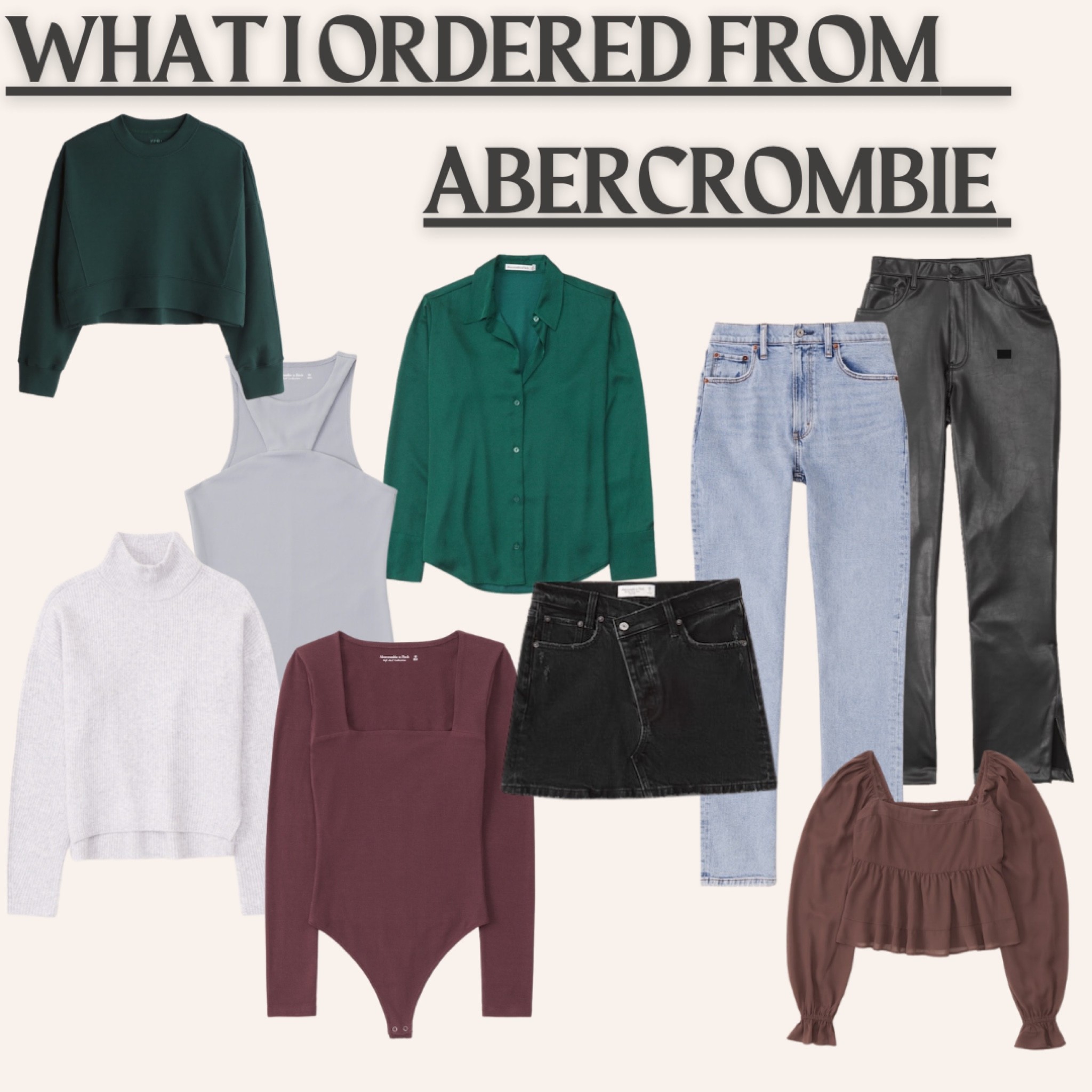 #ltksale Abercrombie picks, what I ordered. Fall and winter outfits, jeans, sweaters and long sleeve tops. 

#LTKstyletip #LTKcurves #LTKSale
