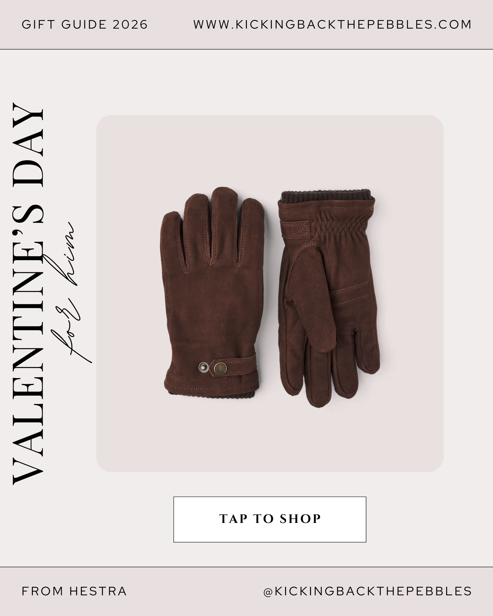 A timeless Valentine’s gift idea for men who appreciate quality craftsmanship and everyday practicality. These brown leather gloves are warm, durable, and designed for winter wear, making them ideal for cold weather, commuting, and daily use.

A thoughtful Valentine’s Day 2026 gift for husbands, boyfriends, or anyone who values classic style and long-lasting accessories.

Item linked and ready to shop!

#ValentinesDayGift #GiftsForHim #Hestra #LTKGiftGuide #LTKFinds #LeatherGloves  

 #LTKSeasonal #LTKWorkwear #LTKMens