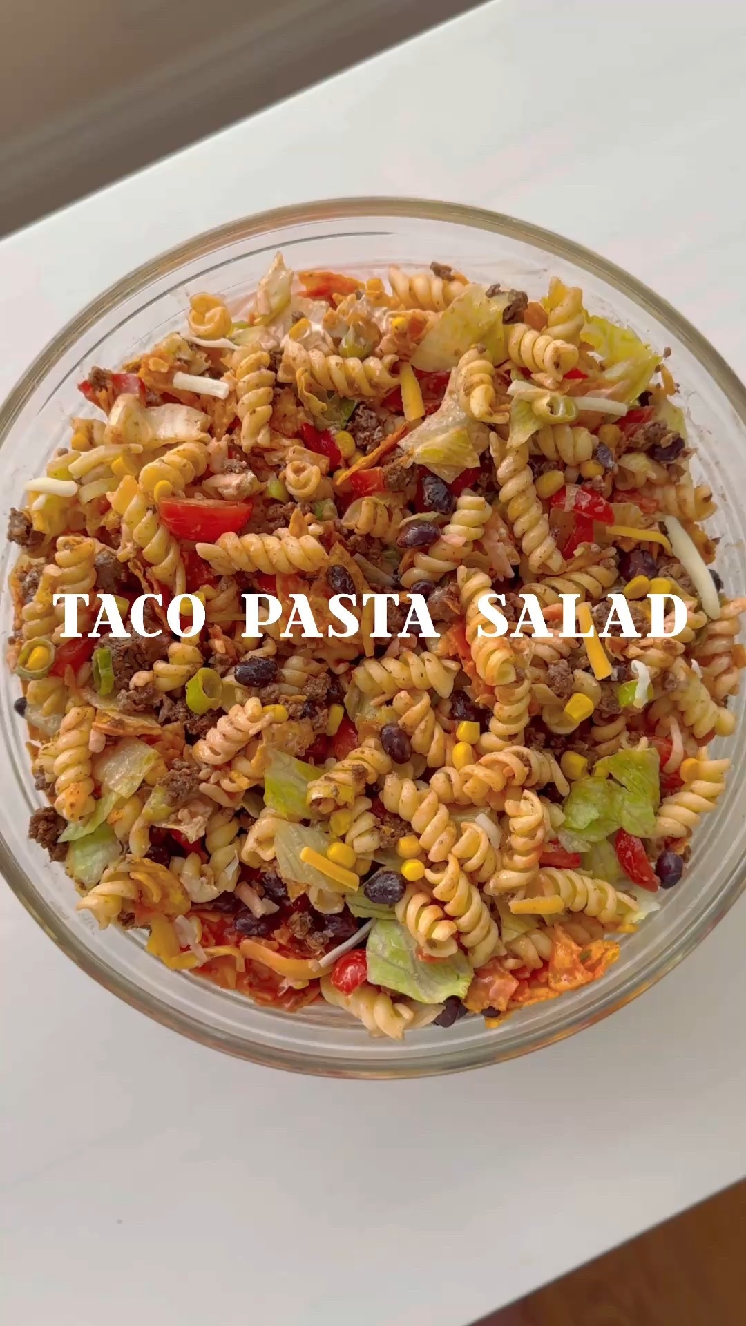 Taco Pasta Salad 
My family loves this for a quick lunch or dinner. 

Full recipe is on my website www.kristensellentin.com 

#LTKFamily #LTKWatchNow