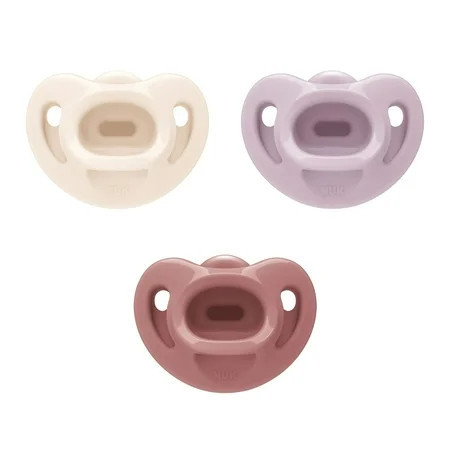 NUK First Choice Comfy Silicone Pacifier, 0-6 months, 3 Pack, Girl | Walmart (US)