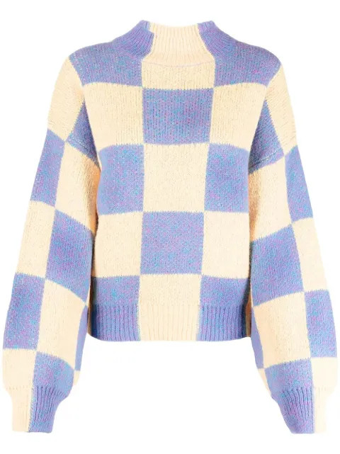 Stine Goya plaid-check Print Jumper - Farfetch | Farfetch Global