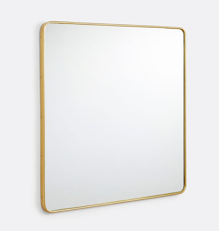 Rounded Square Metal Framed Mirror | Rejuvenation
