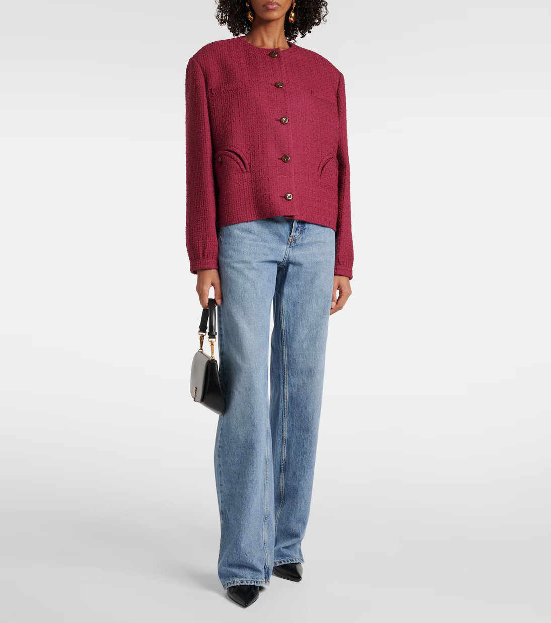 Rush Gliss cotton-blend bouclé jacket | Mytheresa (INTL)