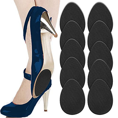 Non Slip Shoes Pads Self-Adhesive Shoe Grips Rubber Anti-Slip Shoe Grips Sole Stick Protector (Black-5Pairs) | Amazon (US)