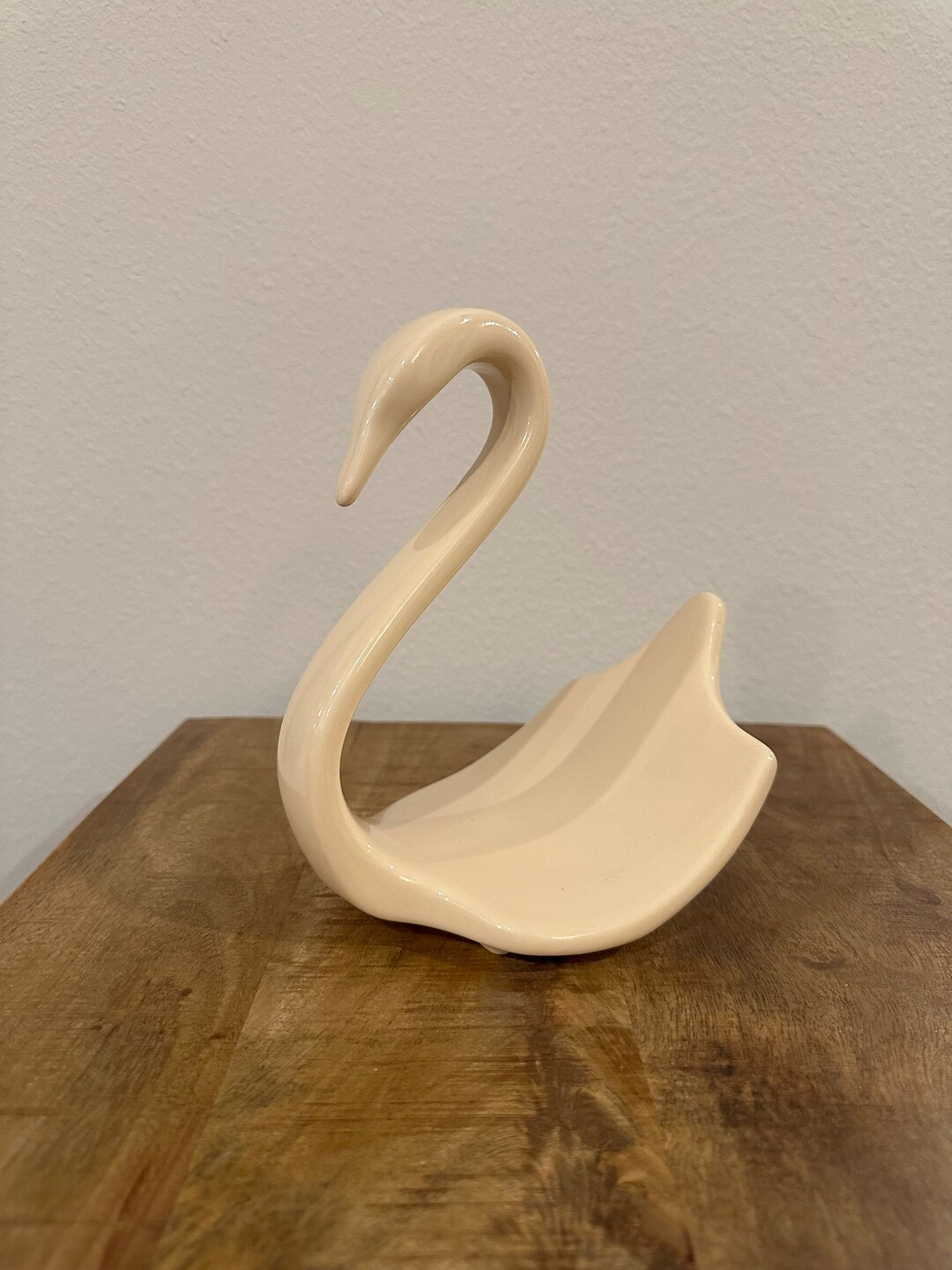 Cream Porcelain Swan Dish - Etsy | Etsy (US)