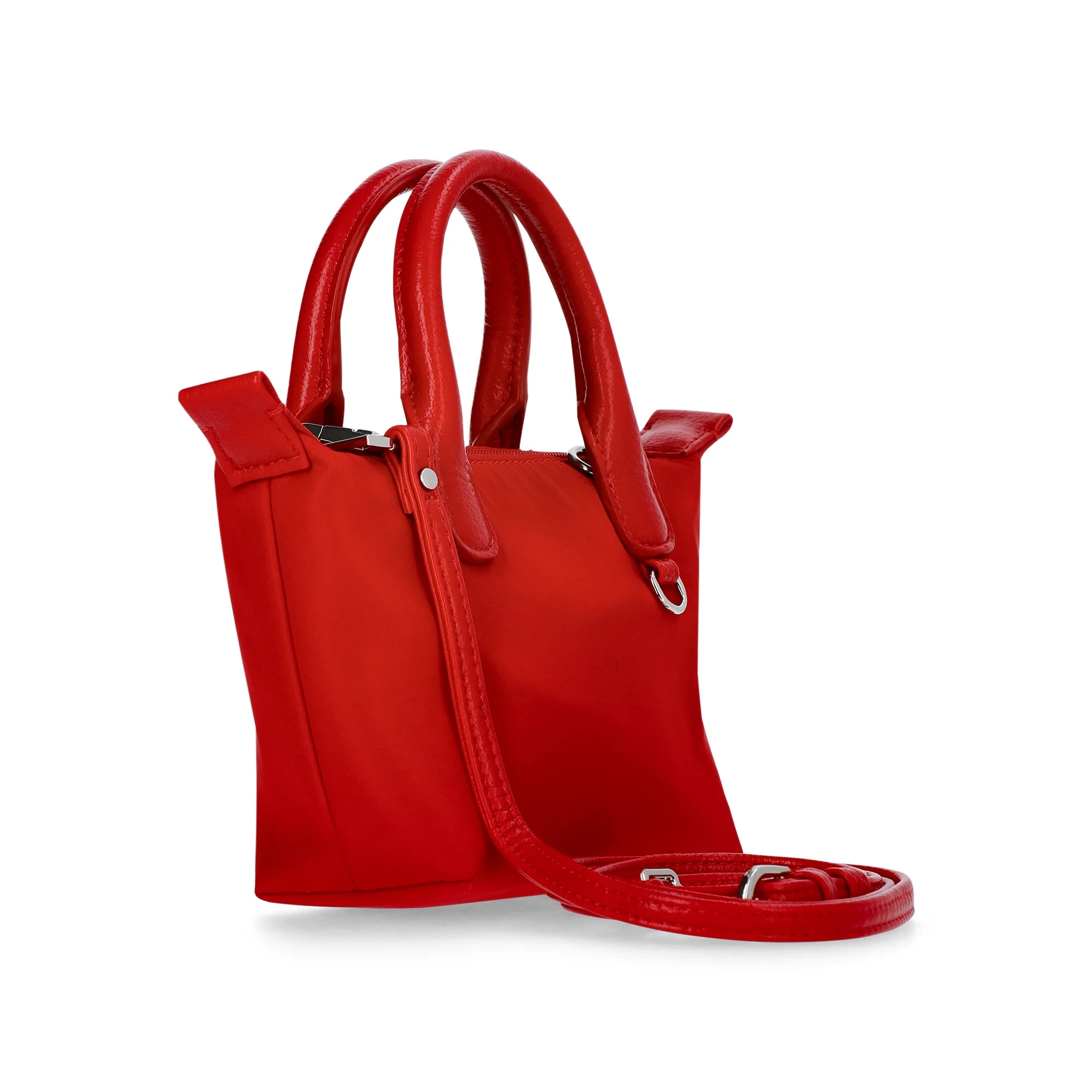 No Boundaries Women's Mini Tote Crossbody Bag, Red | Walmart (US)