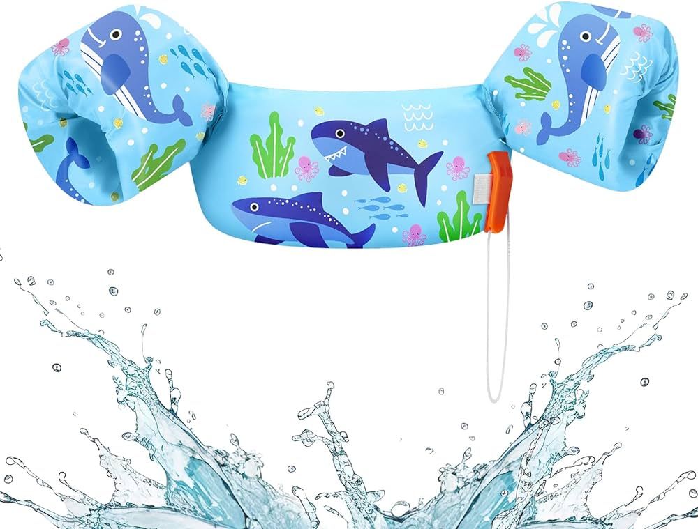 HeySplash Swim Vest for Kids, Toddler Pool Floaties Fit 20-50/70 Lbs, Children Swimming Vest with... | Amazon (US)