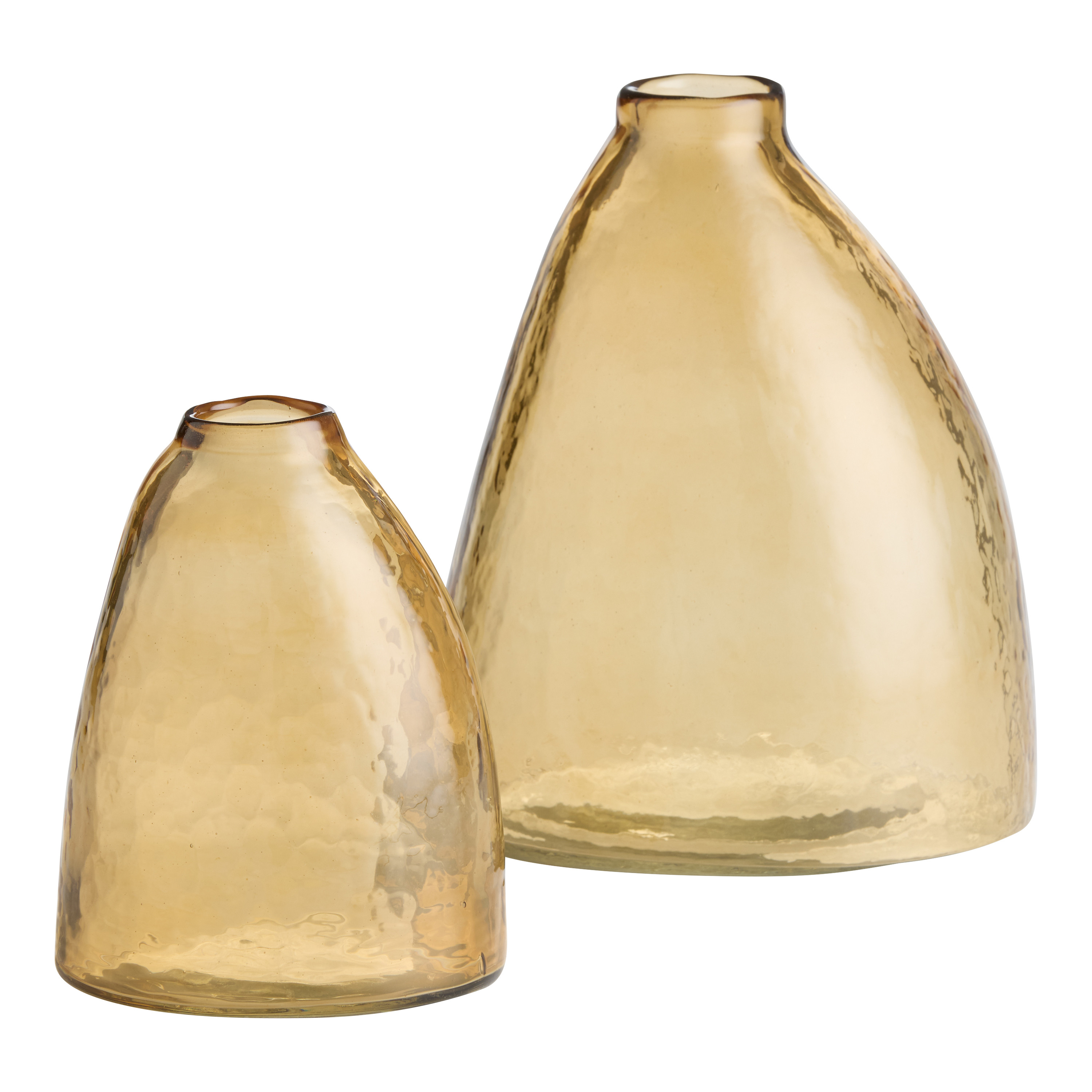 Brown Glass Asymmetrical Vase | World Market