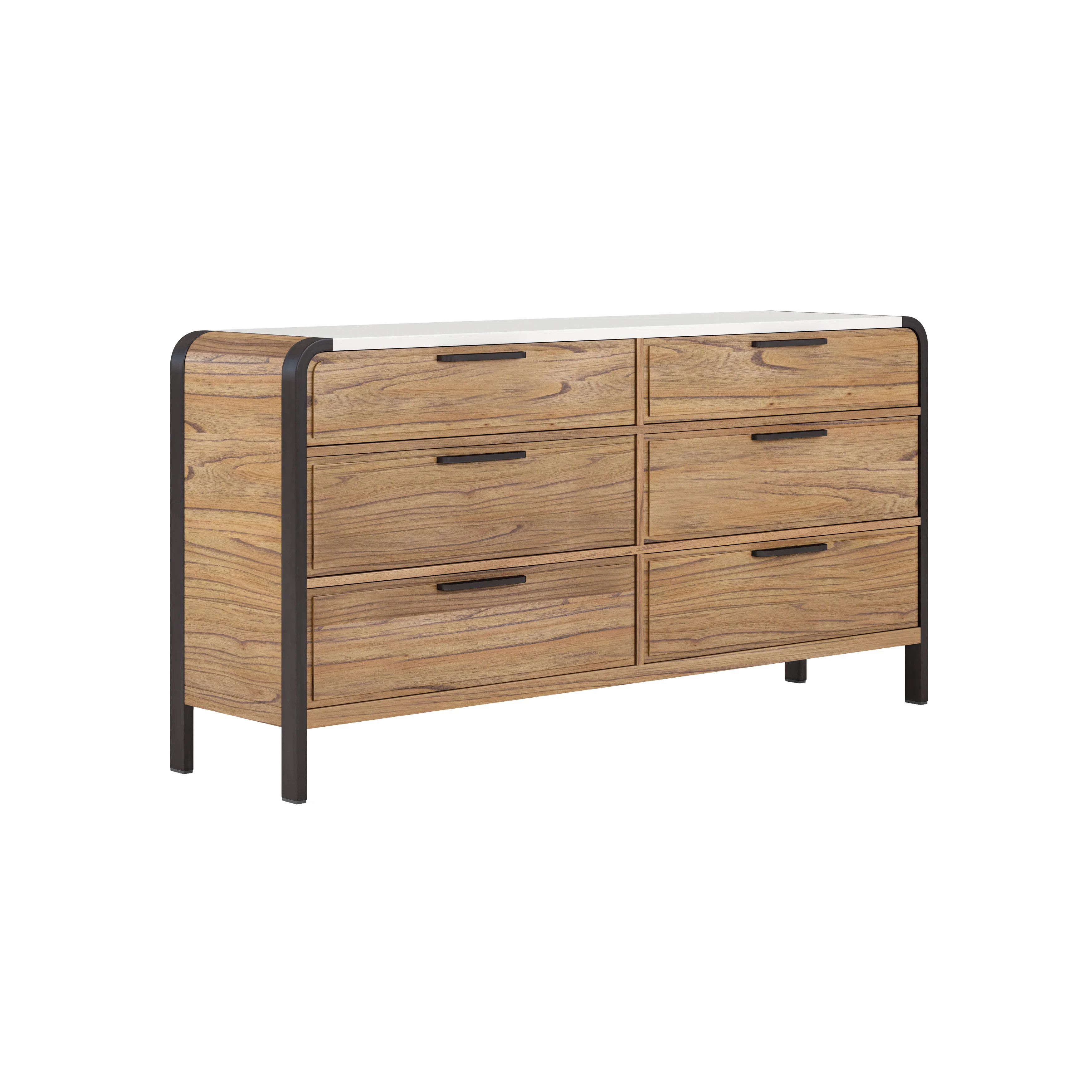 Portico Solid Wood 68'' W 6 - Drawer Dresser | Wayfair North America