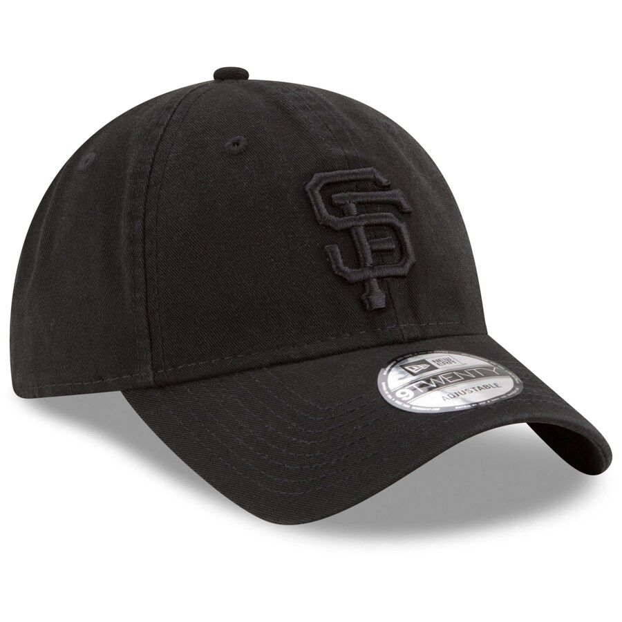 Men's San Francisco Giants New Era Black Tonal Core Classic 9TWENTY Adjustable Hat | MLB Shop