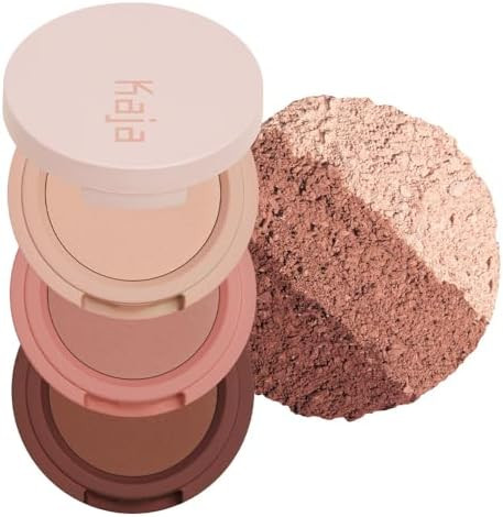 Kaja Beauty Bento Collection - Bouncy Eyeshadow Trio | Burnt Sandy Brown Tones, Travel Size, 13 V... | Amazon (US)