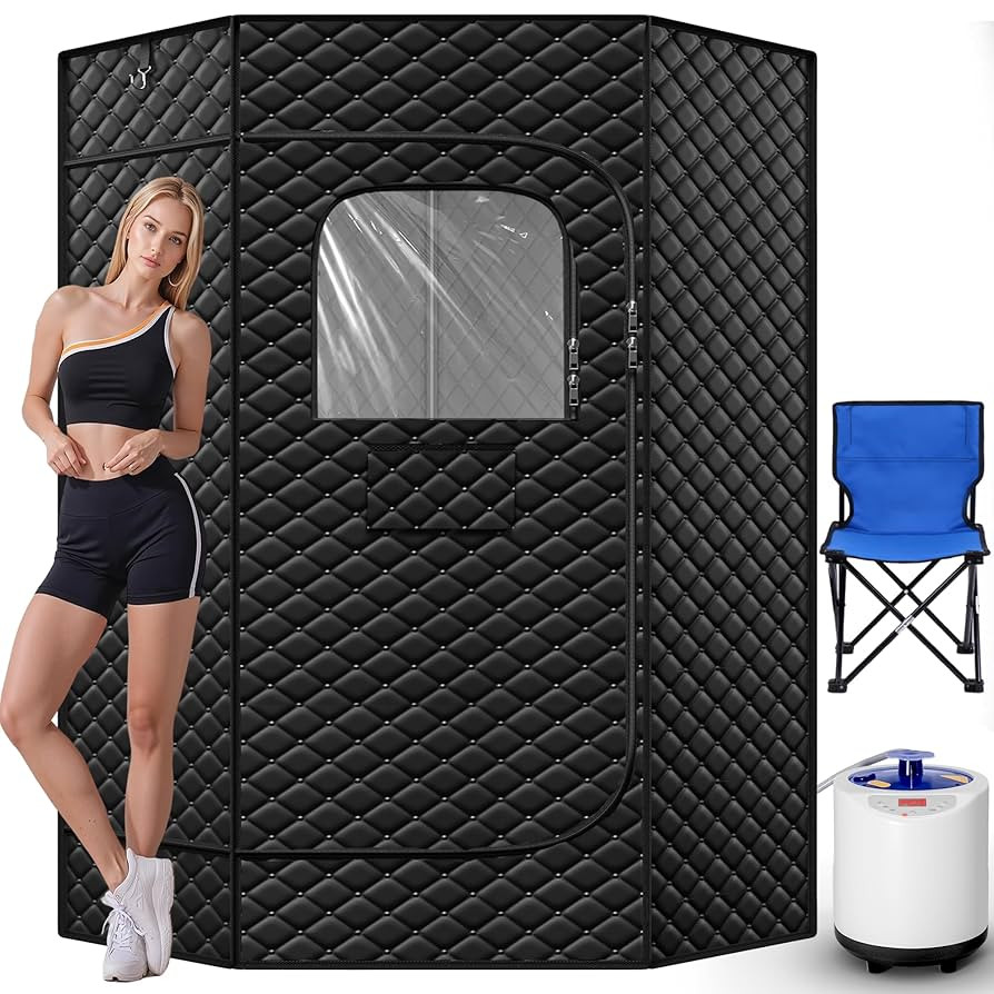 Portable Large Home Steam Sauna with 3L High Capacity Steamer, Personal Sauna Tent with Remote Co... | Amazon (US)