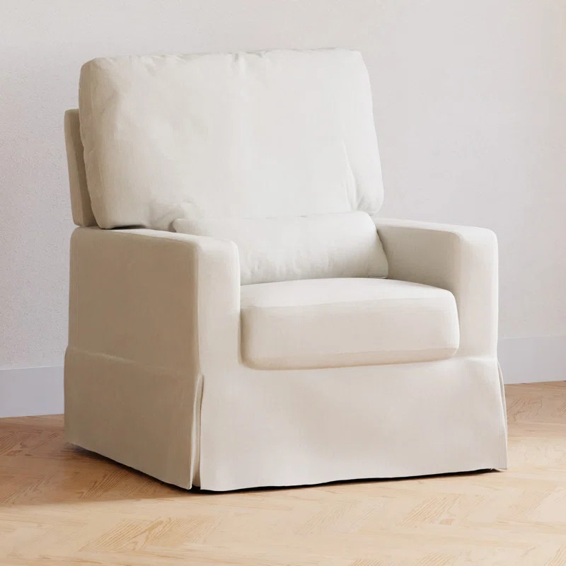Crawford Upholstered Swivel Glider | Wayfair North America