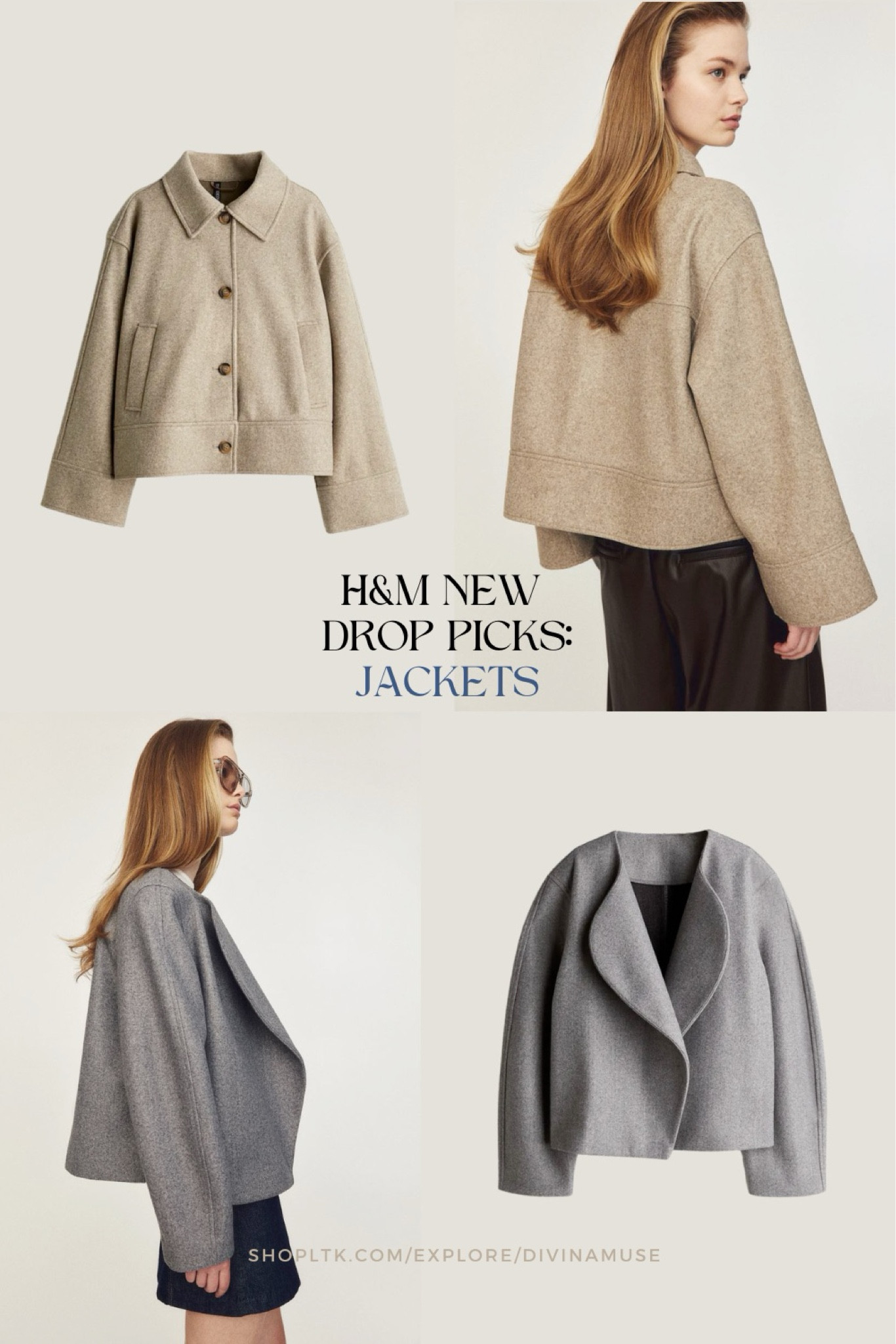 Felt jackets from H&M. I like how they drape and like the neutral tones they have. It would be a nice jacket for the upcoming seasonal change into fall while giving the flexibility to layer since it’s oversized. 
- 
Oversized jackets, work jackets, everyday jackets, seasonal jackets, fall jackets, simple jackets, minimalist jackets, affordable jackets, button up hip length jackets 

#LTKFindsUnder50 #LTKWorkwear #LTKSeasonal