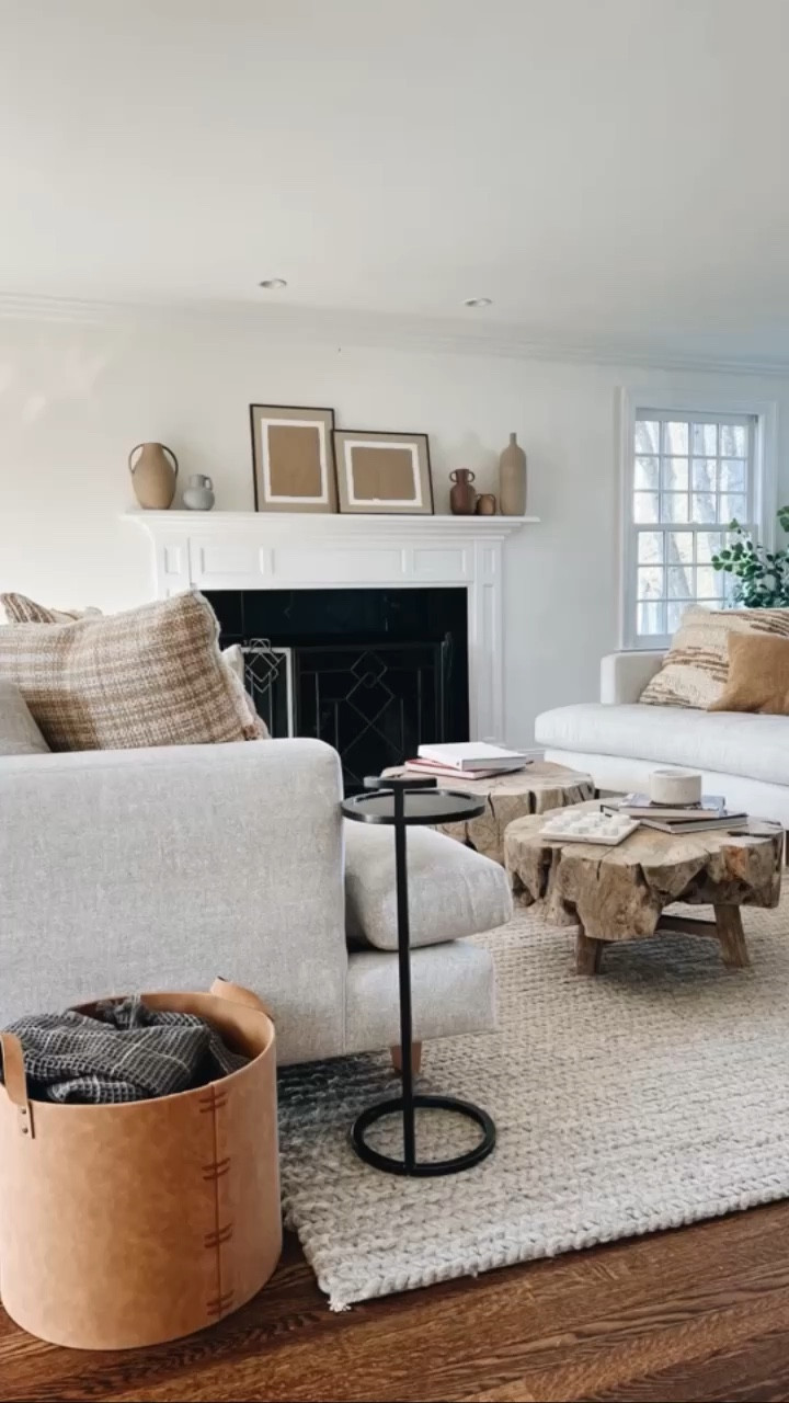 Target art comes in a set of 2 and on sale for $42, was $60 

•couches are from homenature, coffee tables were a local find, drink table and rug is Restoration Hardware (linked similar table) 

home decor, Target find l#LTKunder50 

#LTKstyletip #LTKhome