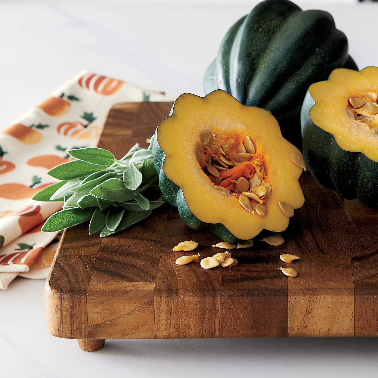Square End Grain Cutting Board/Serving Board + Reviews | Crate & Barrel | Crate & Barrel