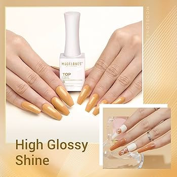 modelones Matte Gel Top Coat, 3 Pcs No Wipe Gel Top and Base Coat,Velvet Matte Glossy Shine Clear... | Amazon (US)