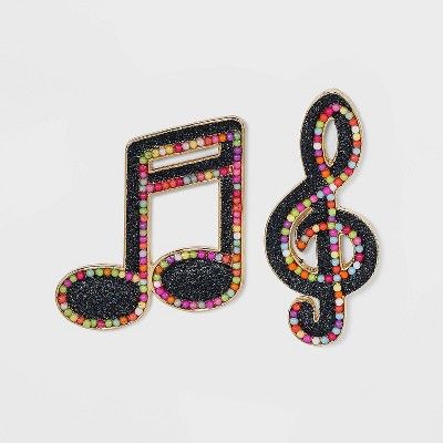 SUGARFIX by BaubleBar Multi Music Note Drop Earrings | Target