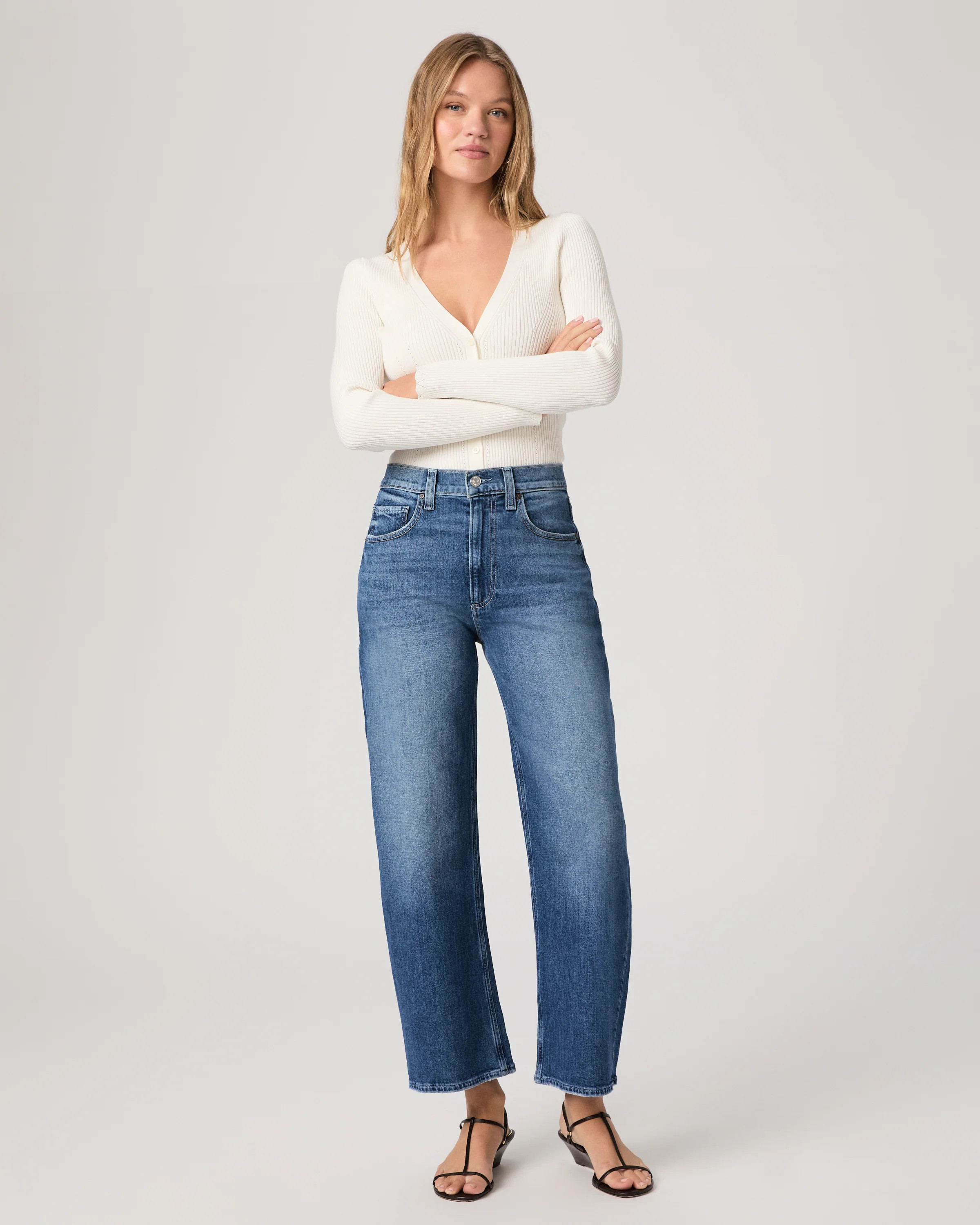 Arellia Ankle Barrel Leg Jean | Paige