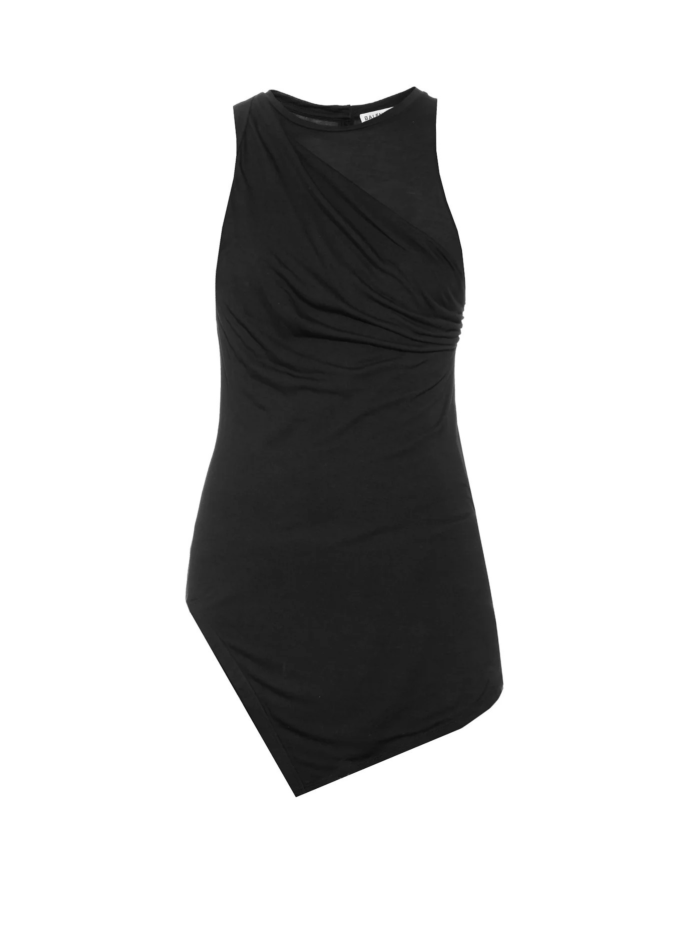 Gathered-side jersey tank top | Matches (US)