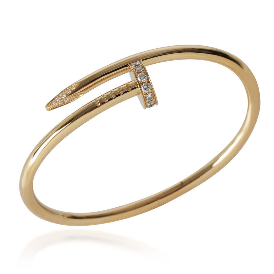 Pre-Owned Cartier Juste Un Clou Bracelet, Diamonds (Yellow Gold) | Jomashop.com & JomaDeals.com