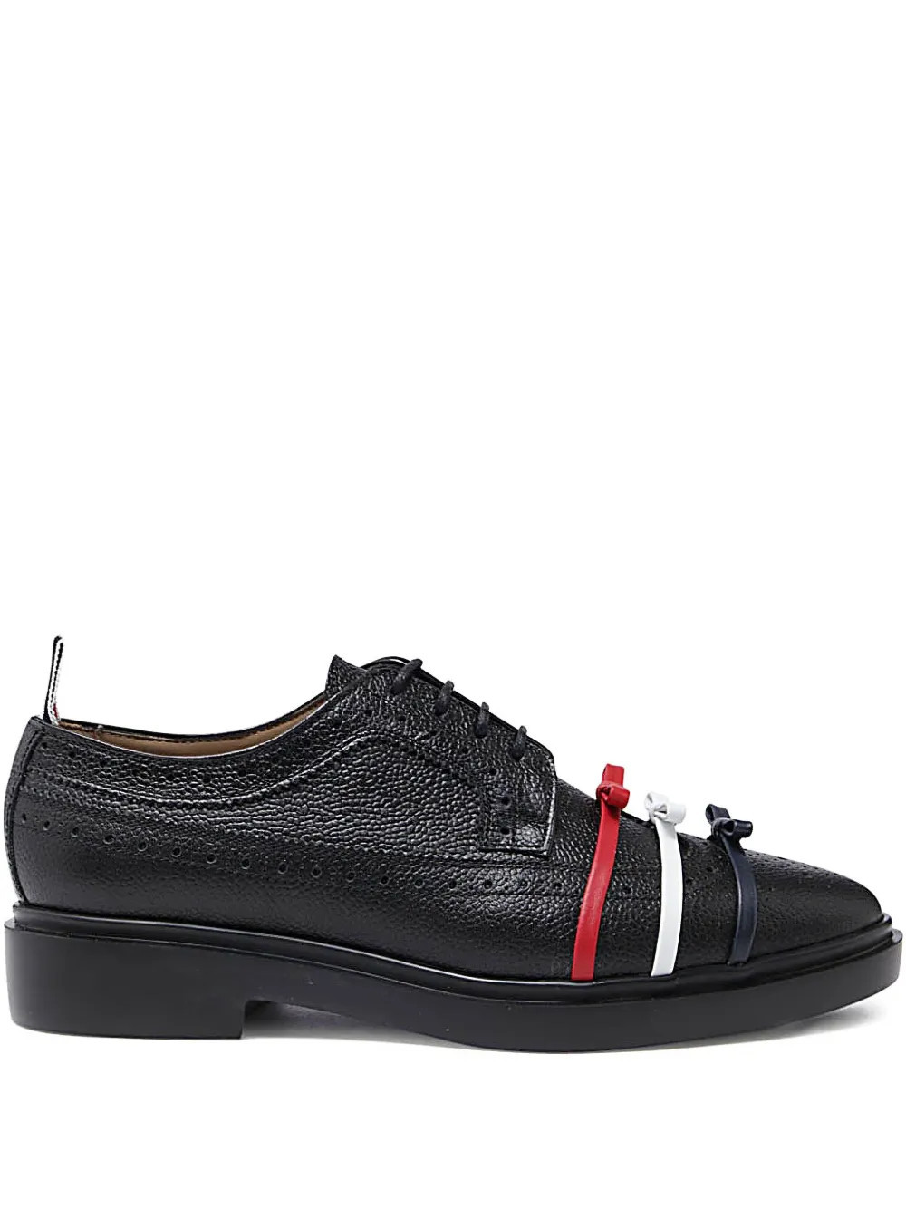 Thom Browne three-bow Longwing brogues - Black | Farfetch Global
