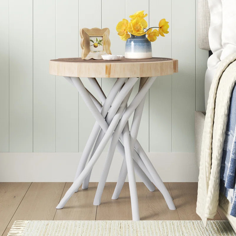 Selah 22'' Tall Solid Wood Tree Stump End Table | Wayfair North America