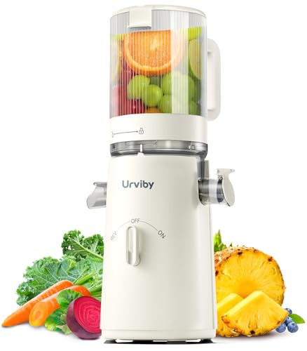 Juicer Machines, 2-in-1 Cold Press Juicer for Juice & Sorbet, suit for Vegetable and Fruit with 5-Inch Wide Chute, Powerful Masticating/High-Yield High Nutrients/Rev Mode/Easier Clean (White) | Amazon (US)