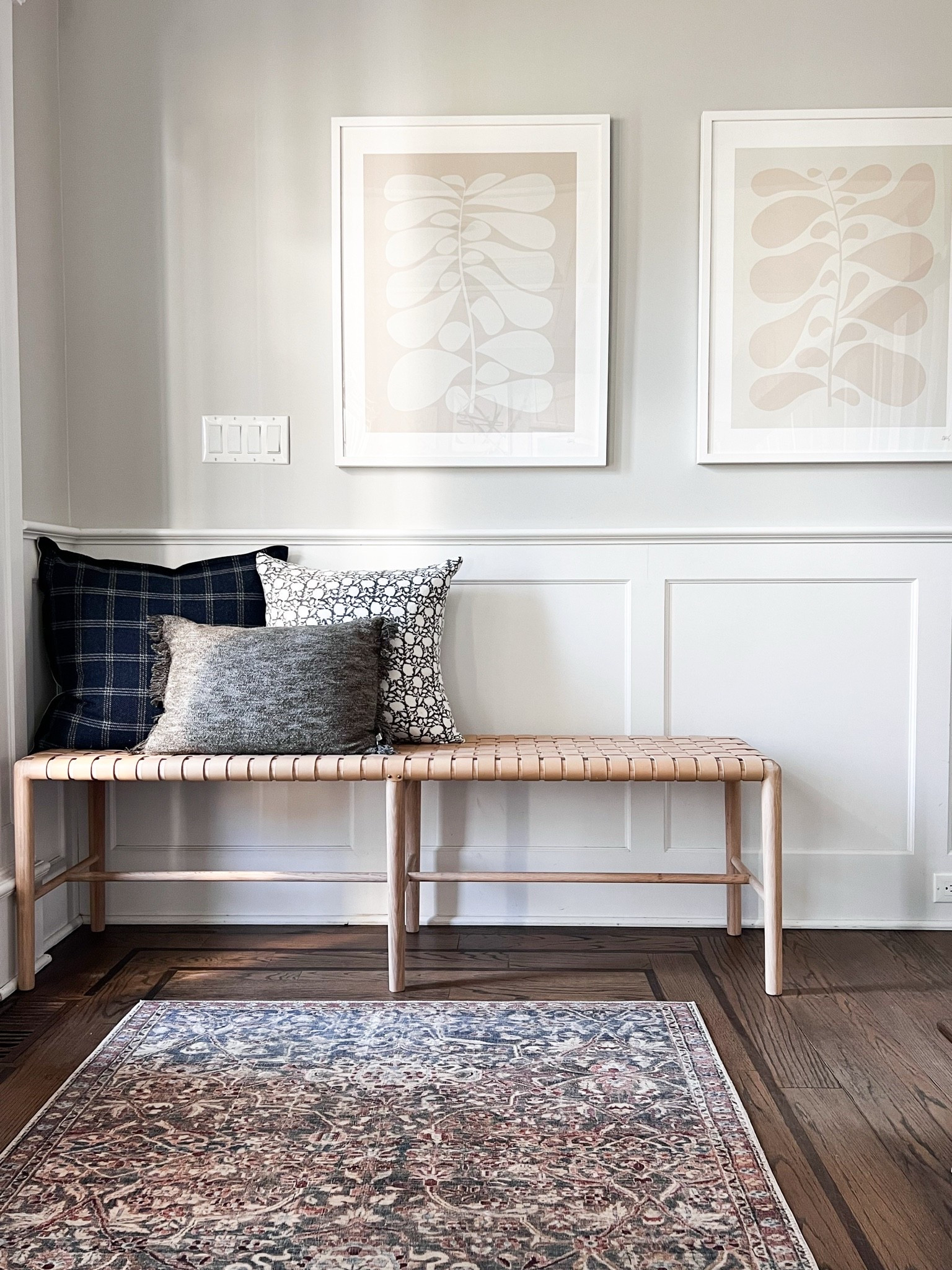 I love using a smaller accent rug like this to add warmth and personality to an entryway or tucked beneath a bench. The rich vintage inspired pattern brings in beautiful color and character, while the distressed finish gives it a timeless, collected look that works with so many design styles.
Entryway rug, accent rug, vintage inspired rug, small area rug, foyer rug, traditional home décor, neutral home, patterned rug, Loloi rug, entryway décor, GirlOnTheHudson

#LTKHome #LTKSeasonal #LTKOver40