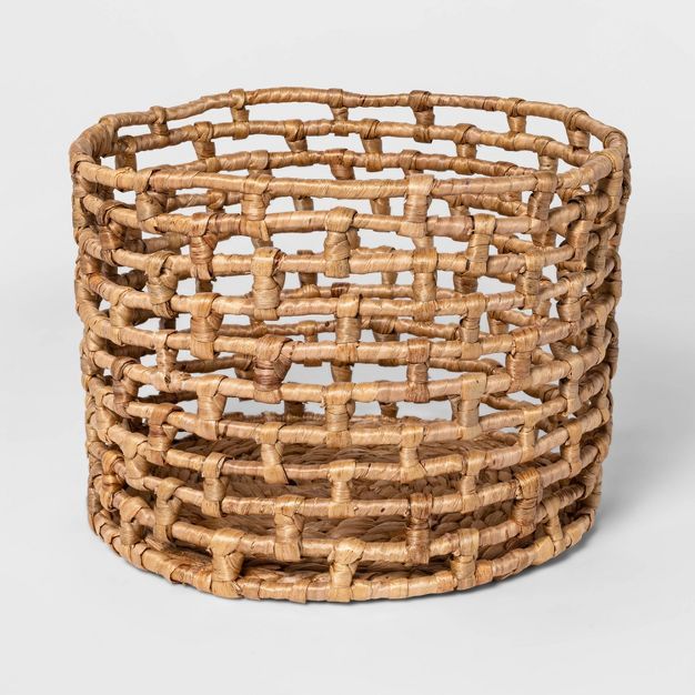 Woven Open Water Hyacinth Floor Basket - Threshold™ | Target