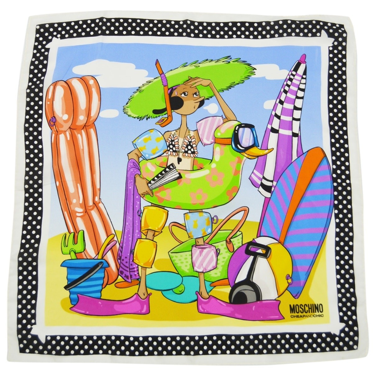 Moschino Cheap And Chic Multicolour Silk scarf for Women | Vestiaire Collective (Global)