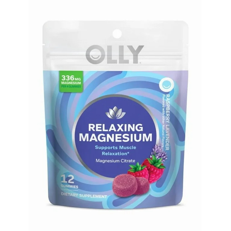 OLLY Magnesium Trial & Travel Pouch, for Muscle Relaxation 12 Count | Walmart (US)