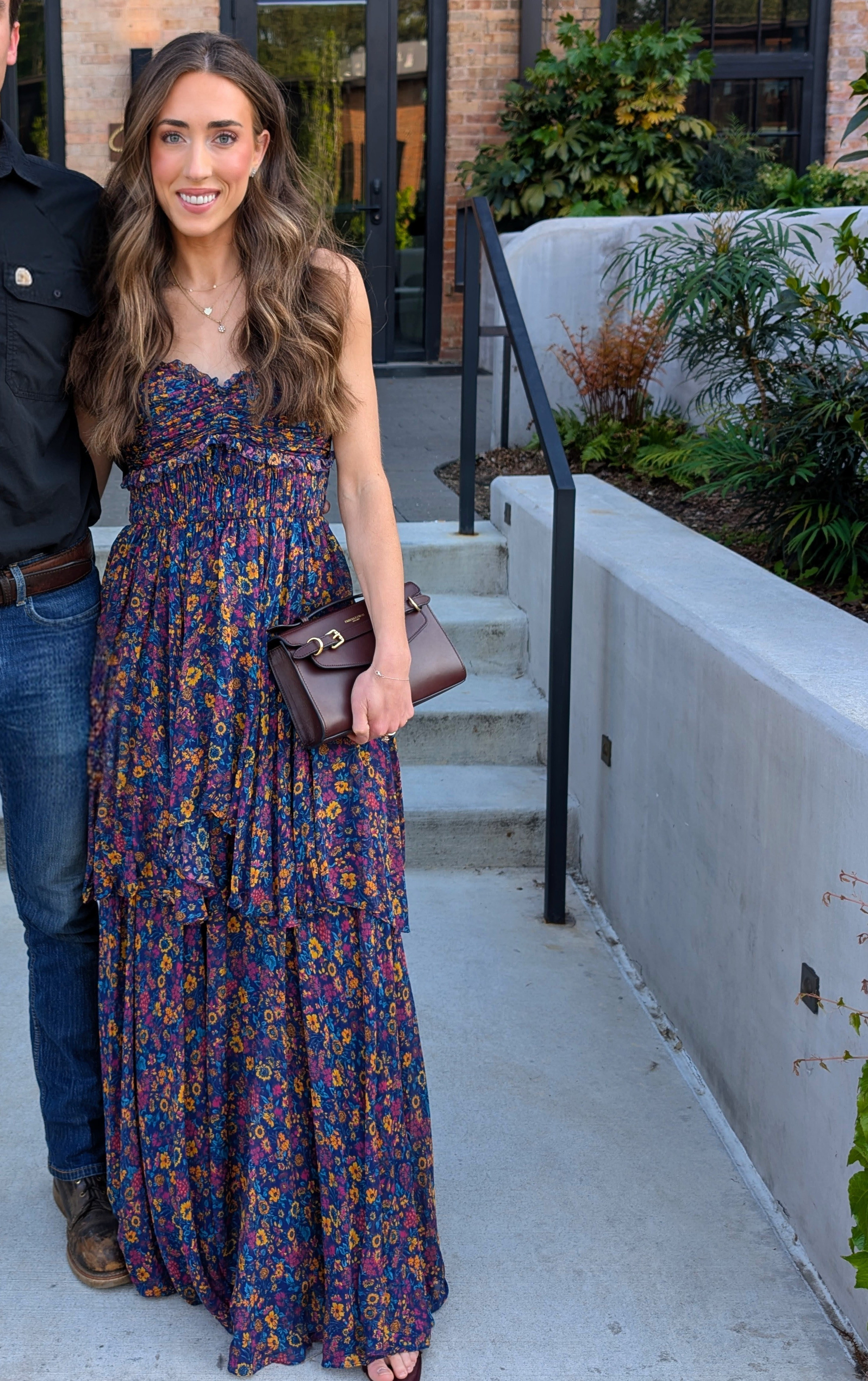 I picked up this gorgeous floral silk investment piece years ago at Saks. I've linked a very similar look! This dress is perfect for weddings, date nights, and other special occasions. My Fairfax and Favor burgandy clutch is back in stock and is the perfect go to bag for all seasons

#LTKootd