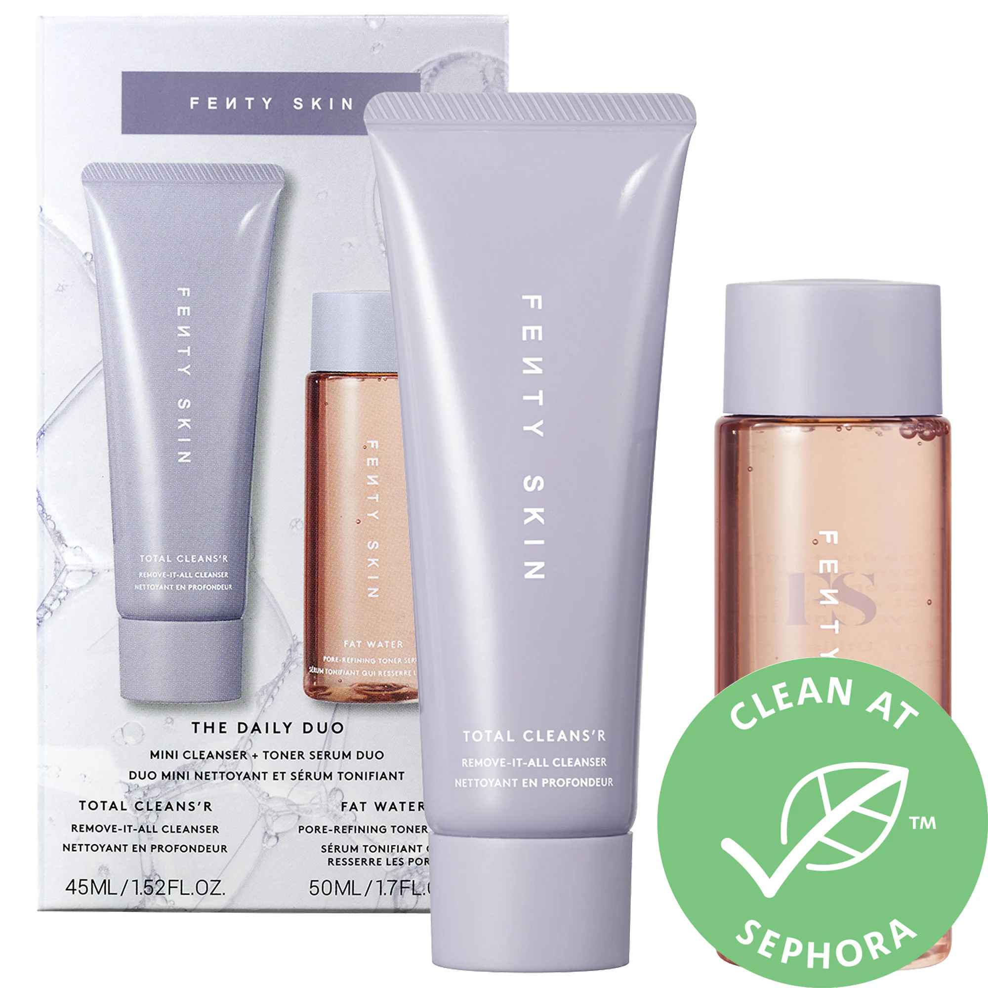 Fenty Skin The Daily Duo Mini Cleanser + Toner Serum Duo | Sephora (US)